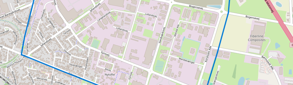 Kortudsnit Middelfart smal